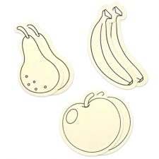 Fun wooden shapes-Apples, bananas, pears