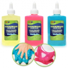 Washable glow-in-the-dark glue-3 colors