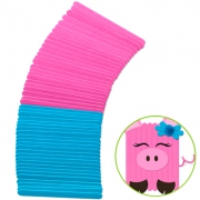 50 craft sticks-Pink and blue