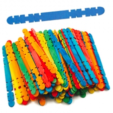 80 bâtons dentelés colorés