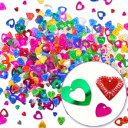 Bling sequins-Multicolored hearts