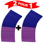 50 craft sticks-Purple and blue