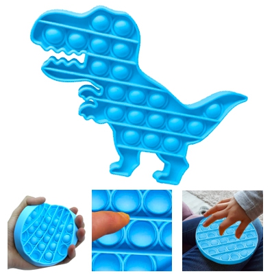 Jouet Sensoriel Push Pop Bubble-Dinosaure bleu antistress - Boutique  Educatout