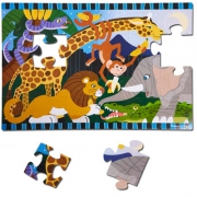 Safari animal floor puzzle