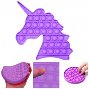 Push Pop Bubble Sensory Fidget Unicorn purple -Stress reliever f