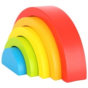 Rainbow Wooden Classic Rocking Toy