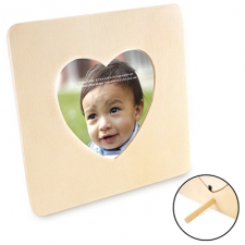 Decorate-Your-Own Wooden picture frame - Heart