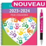 L’agenda educatout 2023-2024 pour l’éducatrice + 1 STYLO