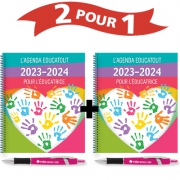 L’agenda educatout 2023-2024 pour l’éducatrice + 1 GRATUIT
