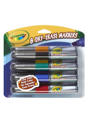 8 Marqueurs effaables crayola