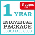 Educatall Club - Version anglaise <br> 1 year + 3 MONTHS FREE