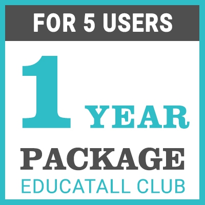 Educatall club Group <br>   Access Package for 5 users