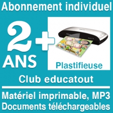 Club educatout forfait thématique 2 an+plastifieuse