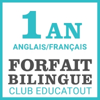 FRENCH + ENGLISH 1 year - Club educatout