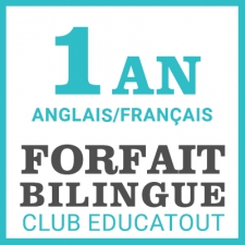 FRENCH + ENGLISH 1 year - Club educatout