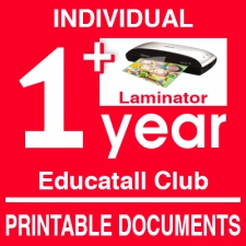 Educatall club 1 year + laminator + 10 pouches