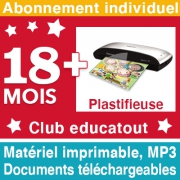 1 year+laminator - in french only - membership