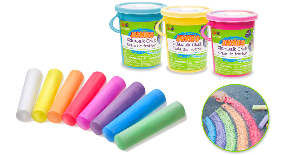 PUSTEFIX Lot de 6 craies de peinture sur route en forme d'œufs PUSTEFIX Lot de 6 craies de peinture sur route en forme d'œufs