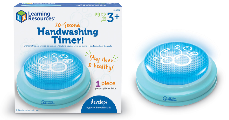 Time Timer Wash - Minuteur Visuel 30 Secondes Lavage Des Mains Sans Contact Pour Enfants Et Adultes