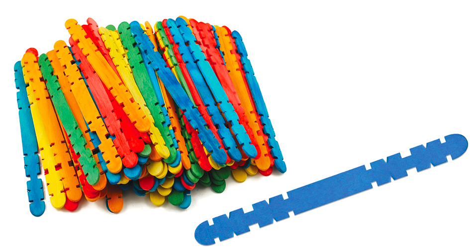 80 colored craft skill-sticks - Educatall Online Store