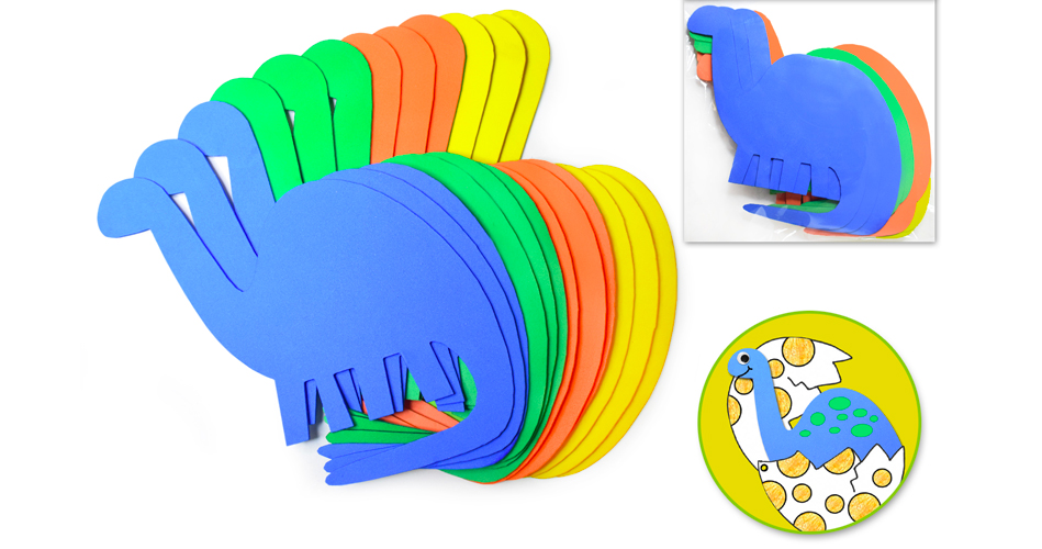 Baker Ross Lot De 6 Masques Dinosaures En Mousse – Kits Créatifs Déguisement Enfants Dès 3 Ans