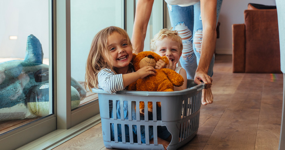 9 idées de jeu à faire avec des paniers à linge, activités pour