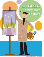 Affiche - Les talents artistiques de papa