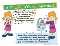 Affiche-Attention les microbes