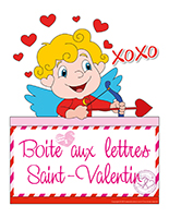 Affiche-Boite aux lettres-La Saint-Valentin