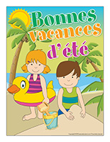 Affiche-Bonnes vacances d'été 2018