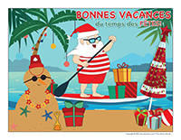 Affiche-Bonnes vacances de Noel 2023