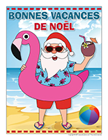 Affiche-Bonnes vacances de Noël