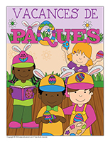 Affiche-Bonnes vacances de Paques 2026