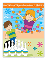 Affiche-Des vacances pour les enfants à Pâques