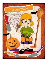 Affiche-Halloween-Ateliers créatifs-La sculpture