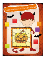 Affiche-Halloween-Ateliers créatifs-Les mosaïques et l’art du vitrail