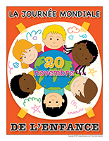 Affiche-Journée mondiale de l’enfance le 20 novembre 2023