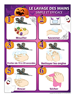 Affiche-Lavage des mains-Spécial Halloween
