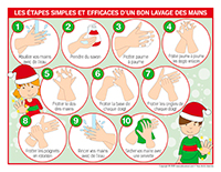 Affiche-Lavage des mains spécial-Noël 2020