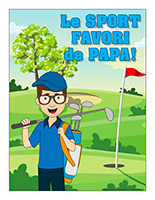 Affiche-Le sport favori de papa