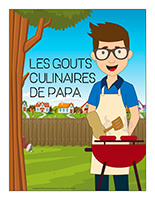 Affiche-Les gouts culinaires de papa