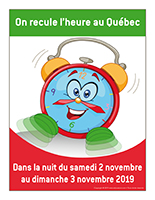 Affiche-On recule l’heure 2019