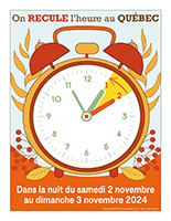 Affiche-On recule lheure nuit du 2 au 3 novembre 2024
