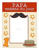 Affiche-Papa vedette du jour