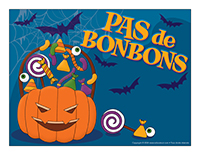 Affiche-Pas de bonbons