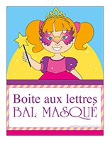 Affiche-boite aux lettres-Bal masqué