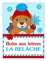 Affiche-boite aux lettres-La relache