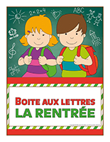 Affiche-boite aux lettres-La rentrée