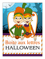 Affiche-boite aux lettres-Les lutins de l'Halloween