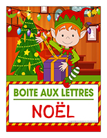 Affiche-boite aux lettres-Noël-Les décorations